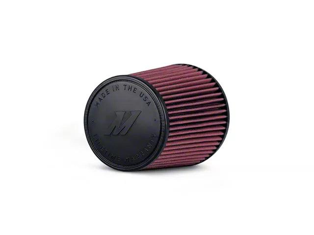 Mishimoto Performance Air Filter; 4-Inch Inlet; 7-Inch Filter Length; Red - Mullet Racing Performance