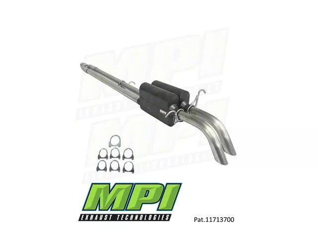 MPI Exhaust Technologies Bullnoze Series Clamp-On Dual Exhaust System; Turn Down - Mullet Racing Performance