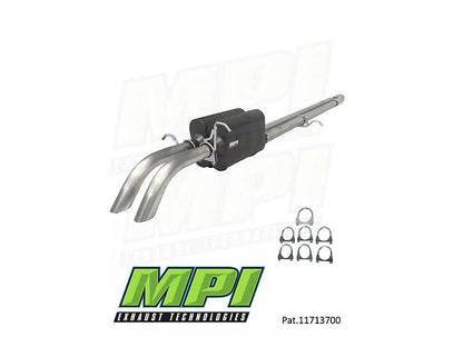 MPI Exhaust Technologies Bullnoze Series Clamp-On Dual Exhaust System; Turn Down - Mullet Racing Performance