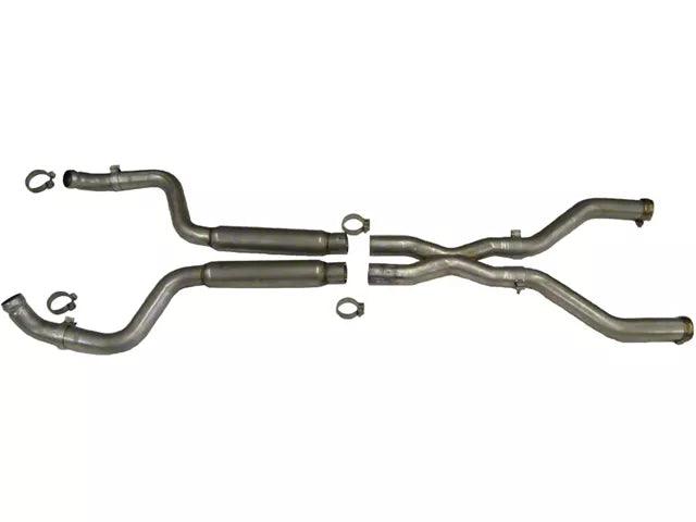 3-Inch Stainless Cat-to-Axle X-Pipe with Flowpack Mufflers - Mullet Racing Performance