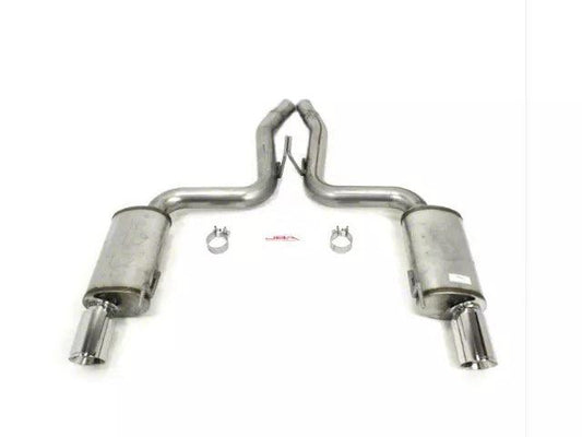 JBA Axle-Back Exhaust with Polished Tips; 304 Stainless Steel - Mullet Racing Performance