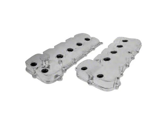 Top Street Performance Fabricated Aluminum Valve Covers; Clear Anodized - Mullet Racing Performance