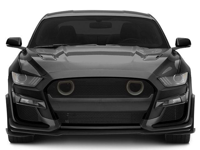 GT500 Style Conversion Front Bumper with LED Grille Kit; Unpainted - Mullet Racing Performance