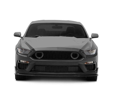 Mach 1 Style Conversion Front Bumper with LED Fog Lights; Black - Mullet Racing Performance