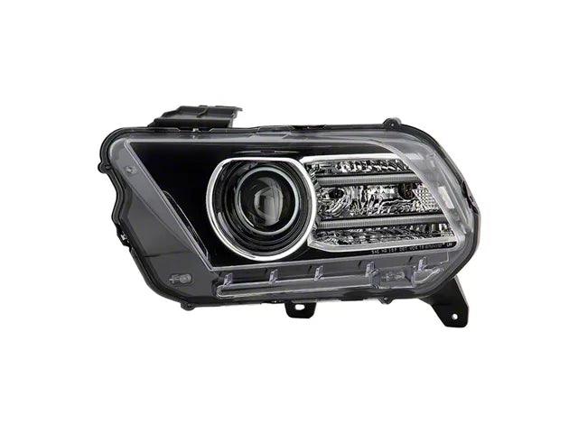 OE Style Projector Headlight; Black Housing; Clear Lens; Driver Side - Mullet Racing Performance