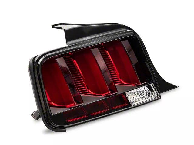 Red Light Bar LED Tail Lights; Black Housing; Clear Lens - Mullet Racing Performance