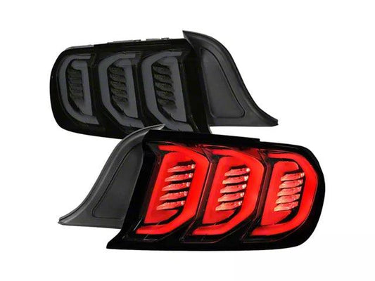 Sequential LED Tail Lights; Glossy Black Housing; Smoked Lens - Mullet Racing Performance