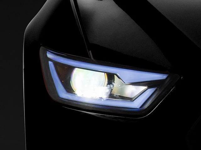 Sequential Projector Headlights; Matte Black Housing; Clear Lens - Mullet Racing Performance