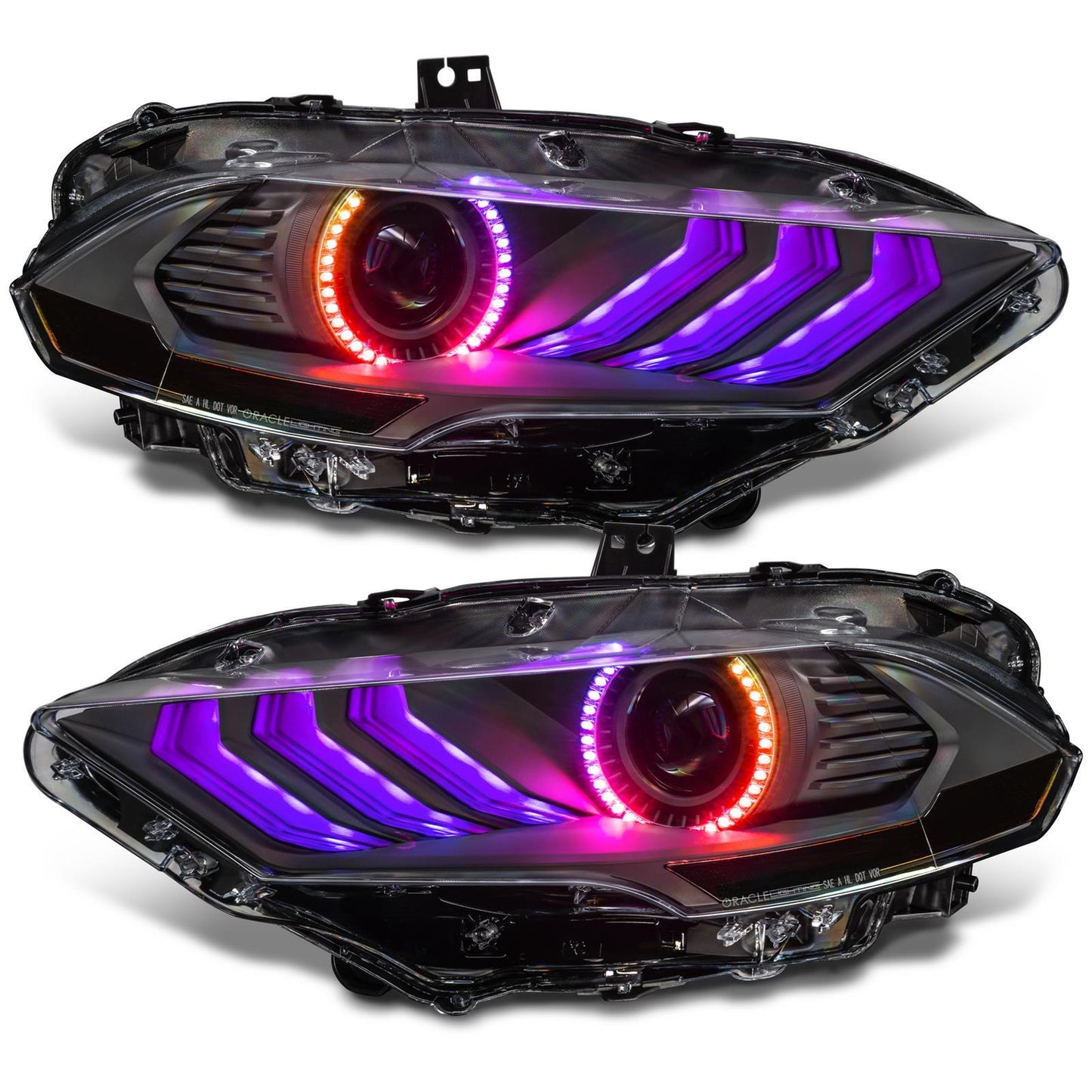 Oracle Black Series Dynamic ColorSHIFT LED Headlights - Mullet Racing Performance