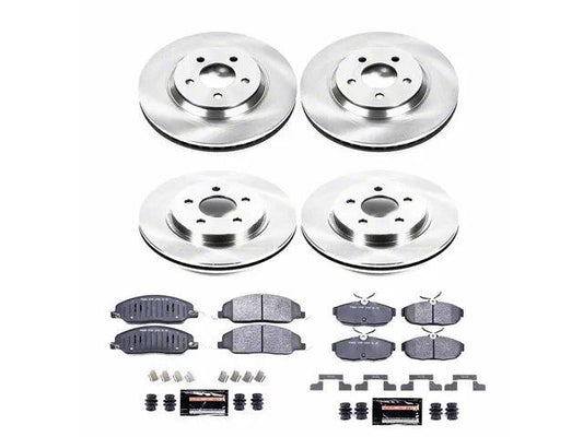 PowerStop Track Day Brake Rotor and Pad Kit; Front and Rear - Mullet Racing Performance