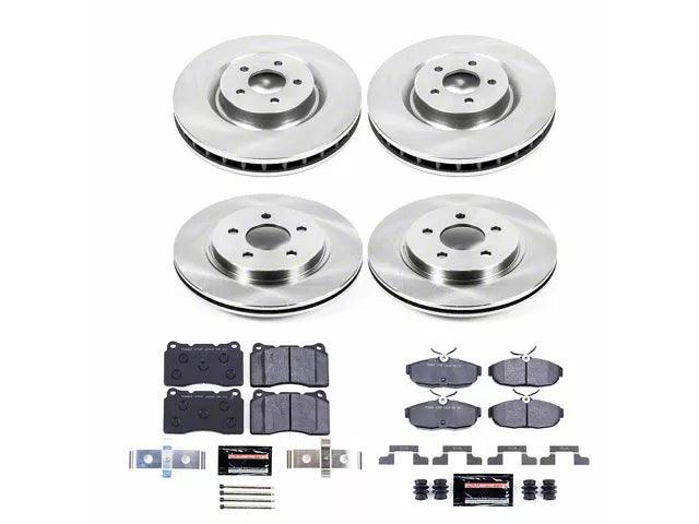 PowerStop Track Day Brake Rotor and Pad Kit; Front and Rear - Mullet Racing Performance