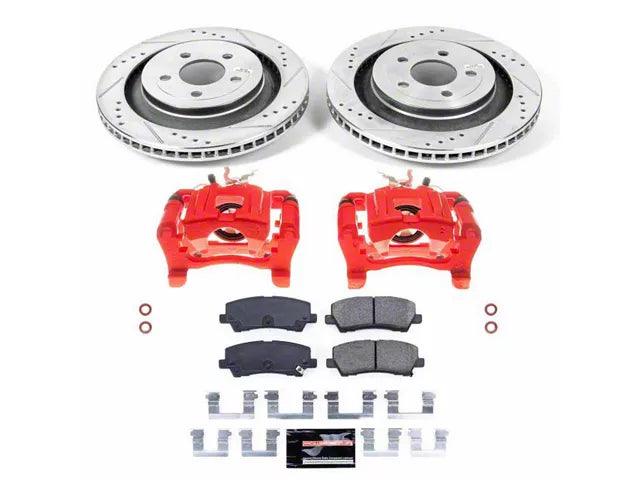 PowerStop Z23 Evolution Sport Brake Rotor, Pad and Caliper Kit; Rear - Mullet Racing Performance