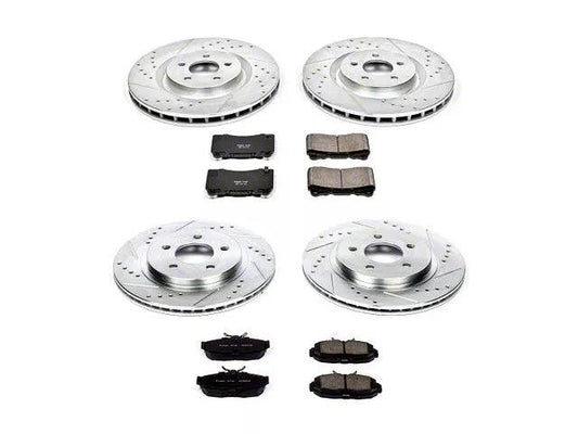 PowerStop Z23 Evolution Sport Brake Rotor and Pad Kit; Front and Rear - Mullet Racing Performance