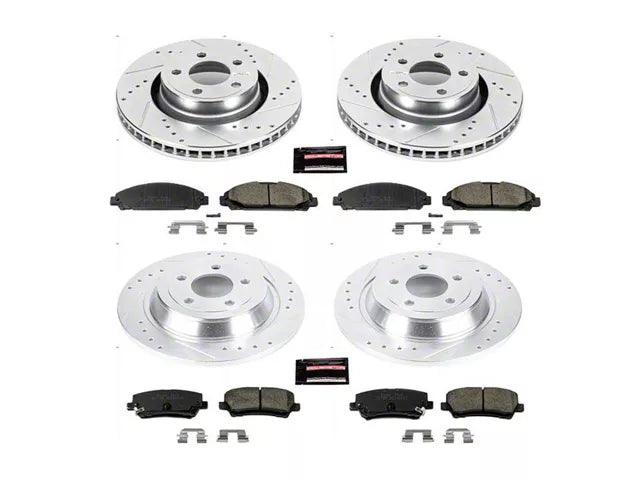 PowerStop Z23 Evolution Sport Brake Rotor and Pad Kit; Front and Rear - Mullet Racing Performance