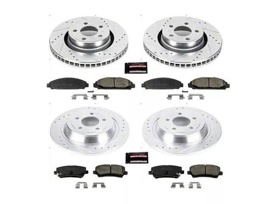 PowerStop Z23 Evolution Sport Brake Rotor and Pad Kit; Front and Rear - Mullet Racing Performance