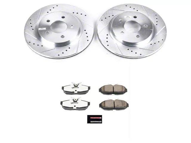 PowerStop Z26 Street Warrior Brake Rotor and Pad Kit; Rear - Mullet Racing Performance