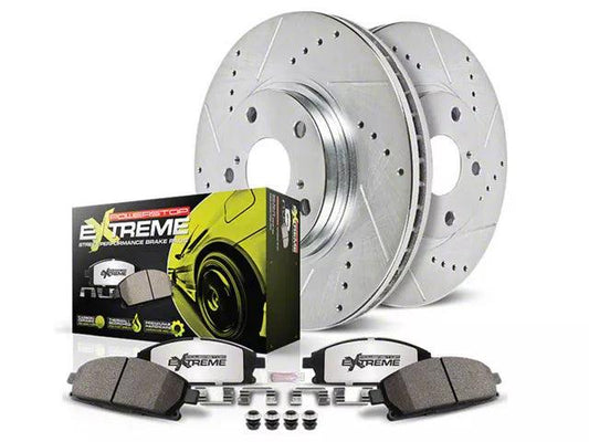 PowerStop Z26 Street Warrior Brake Rotor and Pad Kit; Rear - Mullet Racing Performance