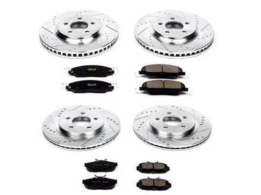 PowerStop Z23 Evolution Sport Brake Rotor and Pad Kit; Front and Rear - Mullet Racing Performance