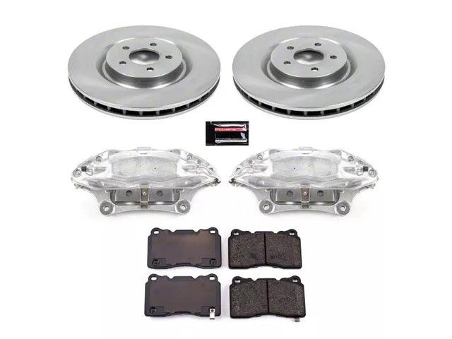 PowerStop OE Replacement Brake Rotor, Pad and Caliper Kit; Front - Mullet Racing Performance