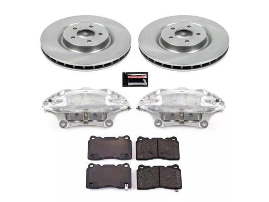 PowerStop OE Replacement Brake Rotor, Pad and Caliper Kit; Front - Mullet Racing Performance