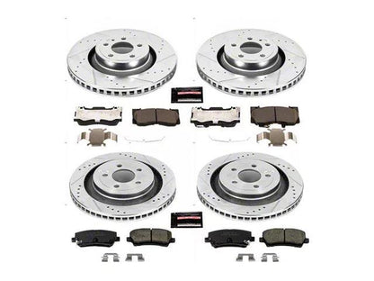 PowerStop Z23 Evolution Sport Brake Rotor and Pad Kit; Front and Rear - Mullet Racing Performance