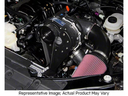 Procharger High Output Intercooled Supercharger Complete Kit with P-1SC-1; Black Finish - Mullet Racing Performance