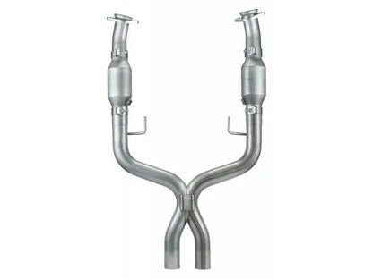 Pypes 1-5/8-Inch Long Tube Headers with Catted X-Pipe; EPA Approved; Polished - Mullet Racing Performance