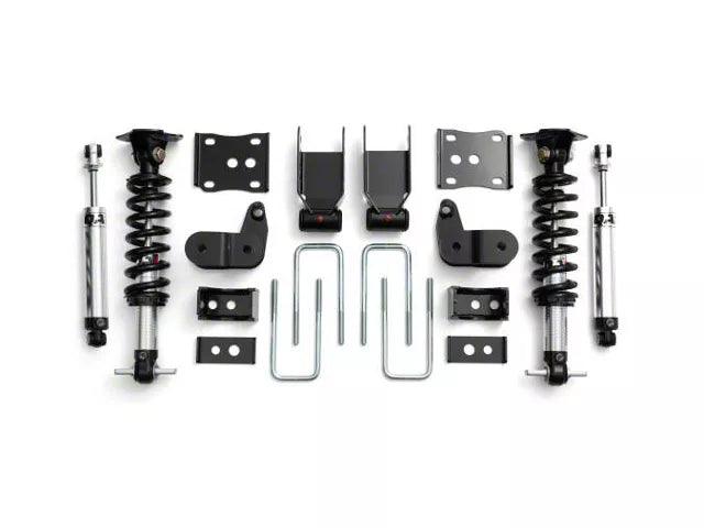 QA1 Lowering Kit with Single Adjustable Shocks; 3.50 to 5.50-Inch - Mullet Racing Performance