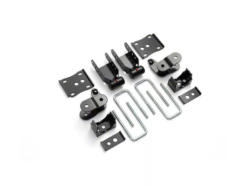 QA1 Lowering Kit with Single Adjustable Shocks; 3.50 to 5.50-Inch - Mullet Racing Performance