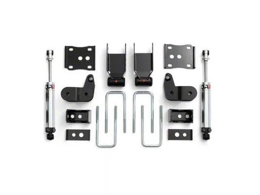 QA1 Rear Drop Kit with Double Adjustable Shocks; 3.50 to 5.50-Inch - Mullet Racing Performance