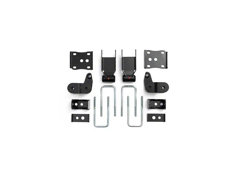 QA1 Rear Drop Kit with Single Adjustable Shocks; 3.50 to 5.50-Inch - Mullet Racing Performance