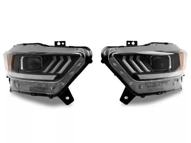 Raxiom LED Projector Headlights; Black Housing; Clear Lens - Mullet Racing Performance