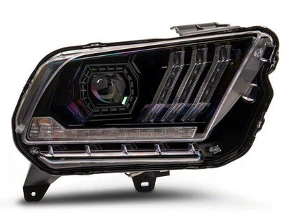 Raxiom LED Projector Headlights with DRL and Sequential Turn Signals; Black Housing; Clear Lens - Mullet Racing Performance