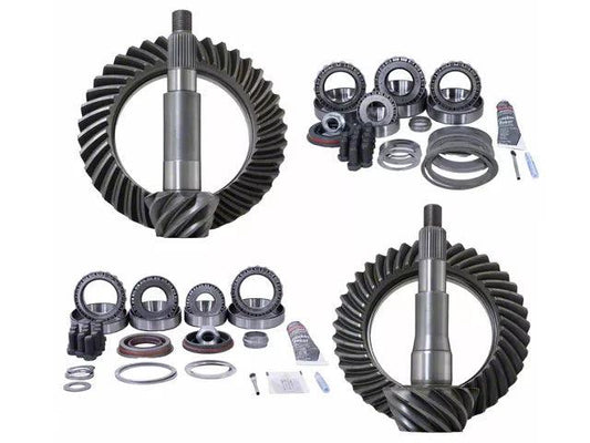 Revolution Gear & Axle Ford 9.75-Inch Front/8.8-Inch Rear Axle Ring and Pinion Gear Kit; 4.56 Gear Ratio - Mullet Racing Performance