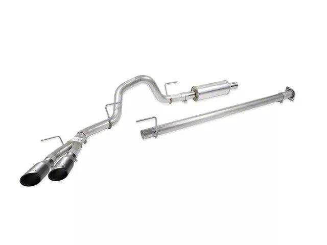 Roush Single Exhaust System with Black Tips; Side Exit - Mullet Racing Performance