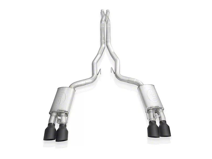 Stainless Works Legend Series Cat-Back Exhaust with X-Pipe and Matte Black Tips - Mullet Racing Performance