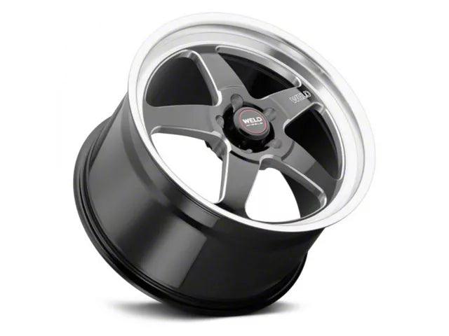 WELD Performance Ventura Drag Gloss Black Milled Wheel; Front Only; 18x5; -23mm Offset - Mullet Racing Performance