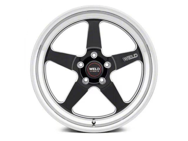 WELD Performance Laguna Drag Gloss Black Milled Wheel; Rear Only; 15x10; 25mm Offset - Mullet Racing Performance