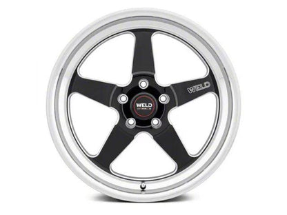 WELD Performance Laguna Drag Gloss Black Milled Wheel; Rear Only; 15x10; 25mm Offset - Mullet Racing Performance