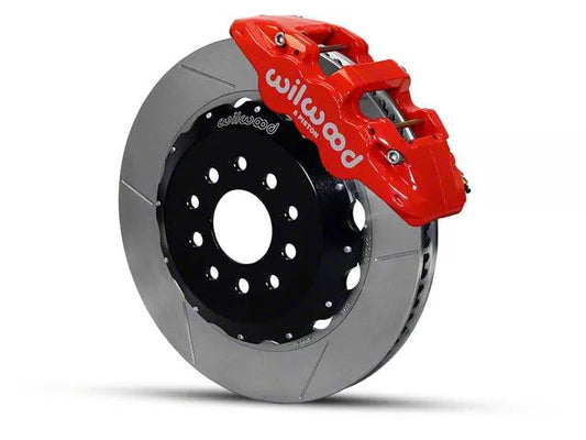 Wilwood AERO6 Front Big Brake Kit with Slotted Rotors; Red Calipers - Mullet Racing Performance