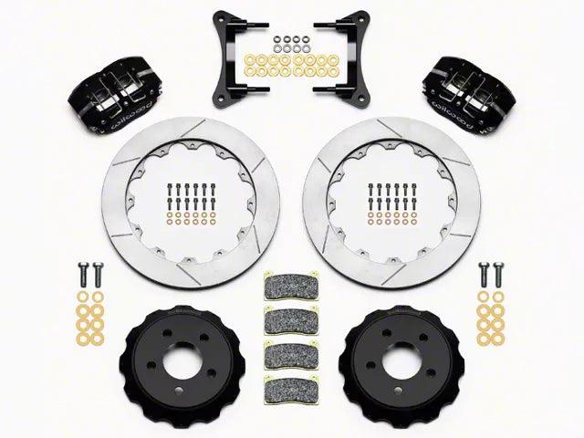 Wilwood DynaPro 4R Drag Race Front Big Brake Kit with Slotted Rotors; Anodized Gray Calipers - Mullet Racing Performance