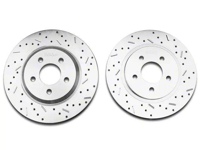 Xtreme Stop Precision Cross-Drilled and Slotted Brake Rotor and Ceramic Pad Kit; Front and Rear - Mullet Racing Performance